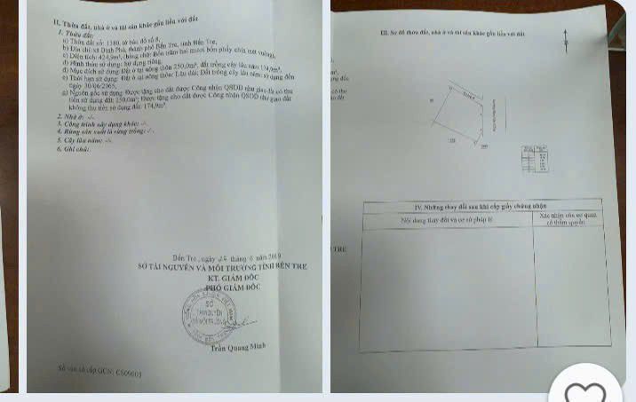 Đất mặt tiền đường Đồng Văn Cống Bến Tre 425m² giá 9.472 tỷ - Cơ hội đầu tư tuyệt vời!