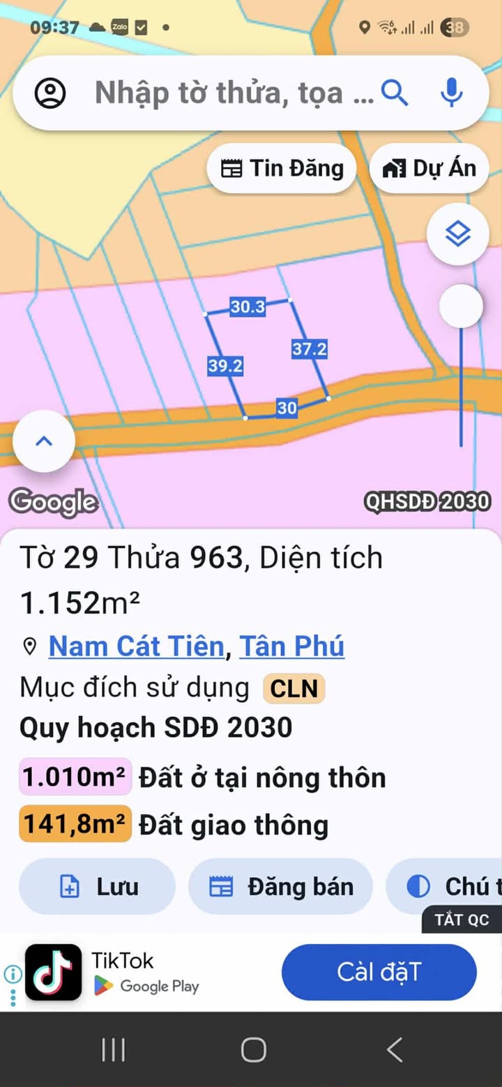 Đất nền Nam Cát Tiên 1170m² giá 900 triệu - Sổ hồng chính chủ, vị trí đẹp!