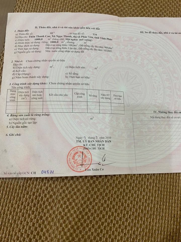 Đất nền Ngọc Thanh Phúc Yên 1000m² - Đầu tư sinh lời, giá chỉ 11 triệu/m²!