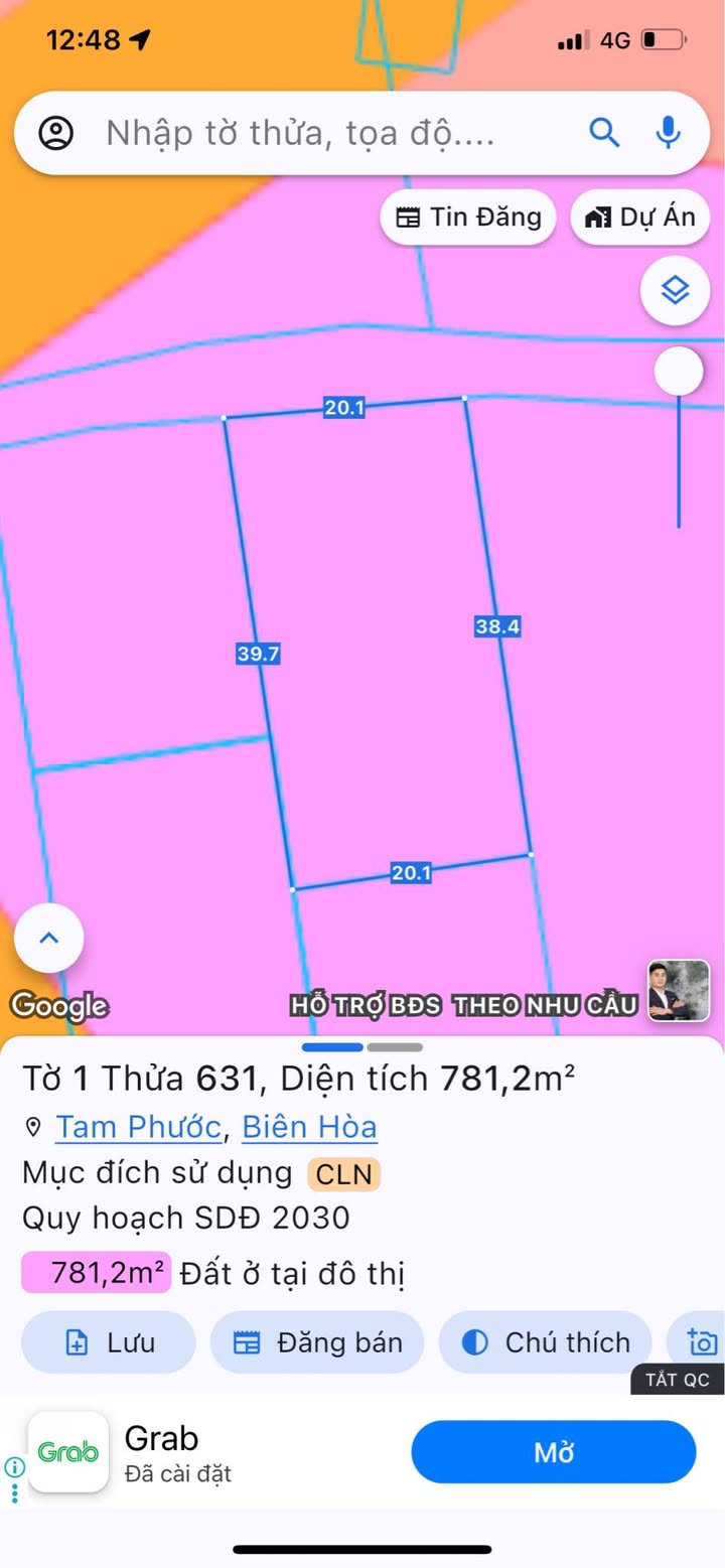 Đất nền Tam Phước Biên Hòa 760m² giá 2.2 tỷ - Sổ hồng chính chủ!