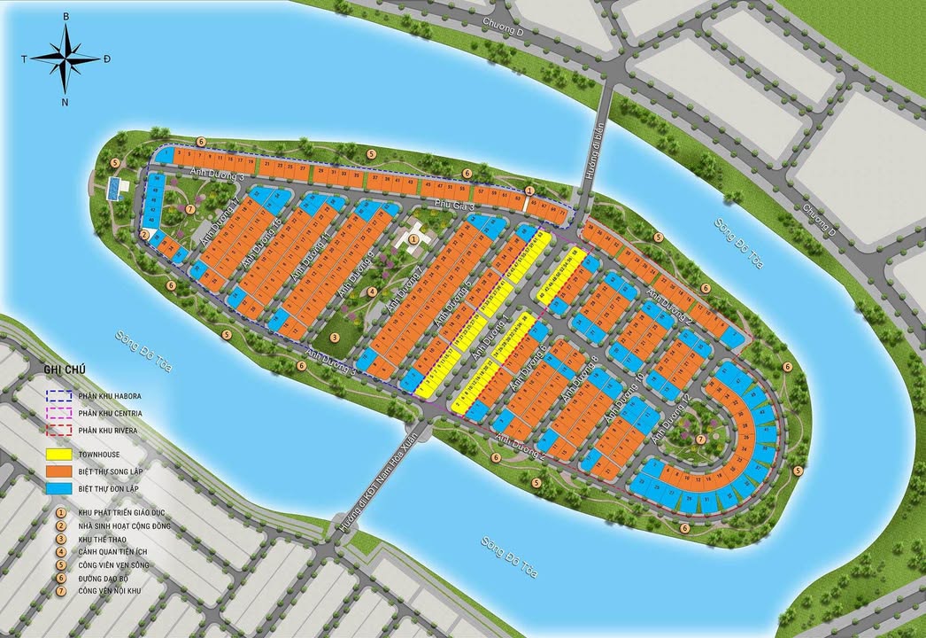 Biệt thự song lập Sunneva Island Đà Nẵng 252m² giá 47 tỷ - Vị trí đắc địa gần công viên!