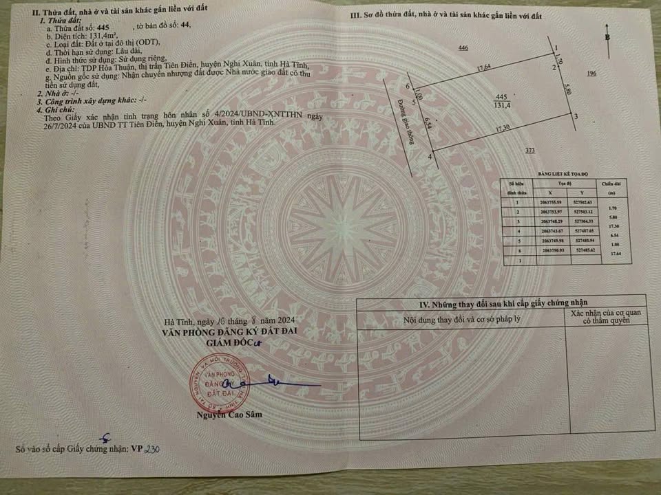 Đất thổ cư Tiên Điền 130m² giá tốt - Gần trường tiểu học