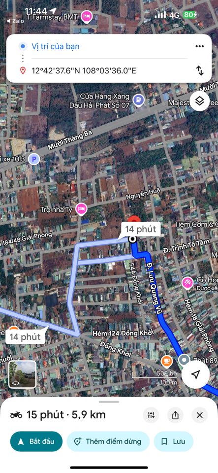 Đất nền hẻm 128 Đồng Khởi, Tân Lợi 106.8m² giá 2.4 tỷ - Đầu tư lý tưởng!