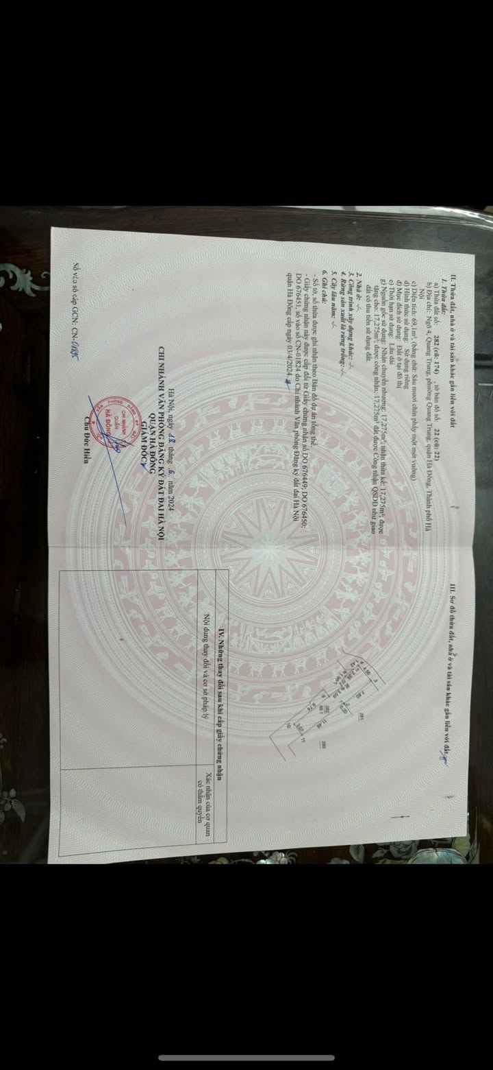 Đất nền Ngõ 4 Quang Trung, Hà Cầu 69m² giá 11.5 tỷ - Vị trí đẹp, tiện ích đầy đủ!