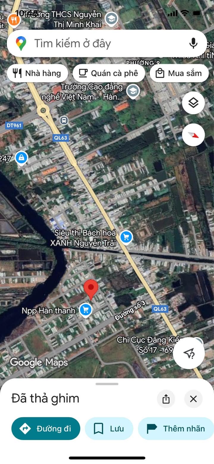 Đất thổ cư 121m² đường Lê Trọng Tấn, Cà Mau - Giá chỉ 1.1 tỷ!