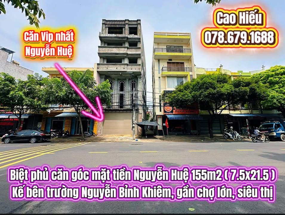 FrontHouse đường Nguyễn Huệ Tuy Hòa 155m² giá 16 tỷ - Cơ hội đầu tư tuyệt vời!
