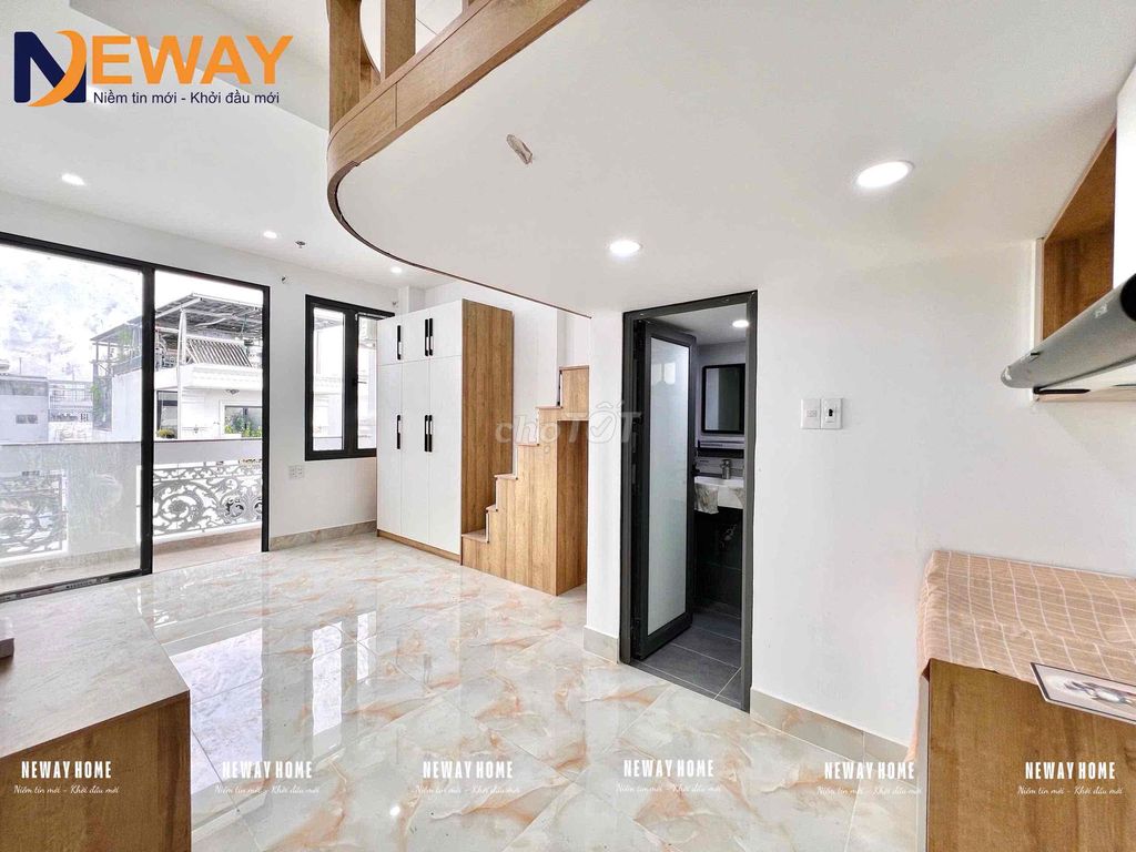 Căn hộ Duplex cho thuê Cầu vượt Hoàng Hoa Thám 35m² giá 5.2 triệu - Full nội thất sang trọng!