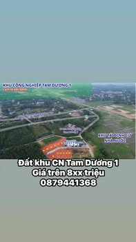 Đất nền Khu Công Nghiệp Tam Dương 105m² giá chỉ 800 triệu - Đầu tư sinh lời ngay!