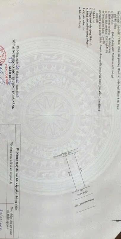 Lô đất TDC Đông Hải Ngũ Hành Sơn 100m² giá 5.75 tỷ - Đầu tư sinh lời ngay!