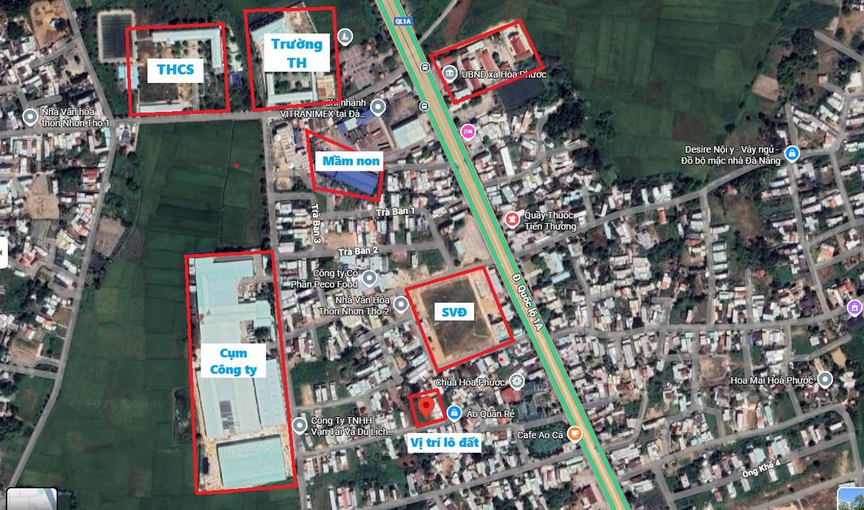 Bán lô đất đẹp Nhơn Thọ 2 – Phường Hòa Xuân 141m² giá chỉ 2.2 tỷ - Cơ hội đầu tư hấp dẫn!