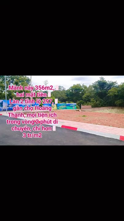 Đất nền 356m² tại Tân Yên - Mặt tiền đường tỉnh lộ 297, chỉ 1.068 tỷ!