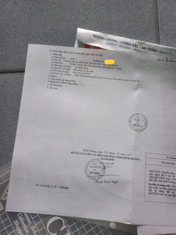 Đất Tân An, Thủ Dầu Một 97m² giá 1.8 tỷ - Sổ hồng chính chủ, bớt nhẹ!