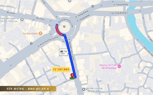 Đất nền hẻm 433 Nguyễn Văn Luông, Quận 6, 52.8m² giá 6 tỷ - Vị trí đắc địa trung tâm!