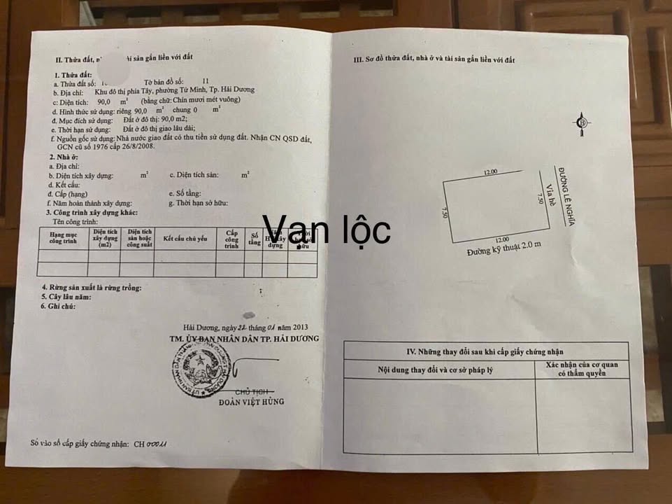 Đất mặt tiền Lê Nghĩa, khu đô thị Vạn Lộc 90m² - Giá cả thương lượng hấp dẫn!