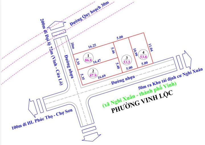 Đất nền Vinh Lộc 53m² chỉ 800 triệu - Cơ hội đầu tư tuyệt vời!