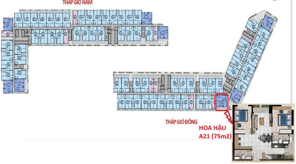 Căn hộ The Gio Riverside Dĩ An 75m² giá 4.44 tỷ - View sông mát mẻ quanh năm!