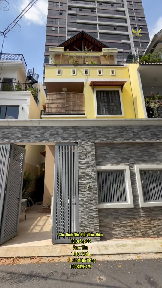 Nhà phố Thảo Điền 77m² giá 35 triệu - Thiết kế hiện đại, dọn vào ở ngay!