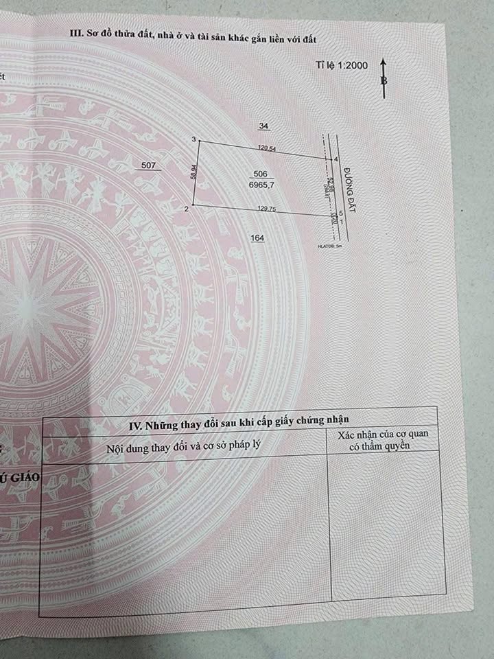 Đất quy hoạch SKC tại đường làng Phú Thọ, Tân Hiệp, 6950m² giá 13.9 tỷ - Cơ hội đầu tư hấp dẫn!