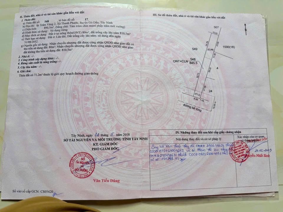 Đất mặt tiền Gò Dầu Tây Ninh 731m² giá 200 triệu - Vị trí đắc địa cho kinh doanh