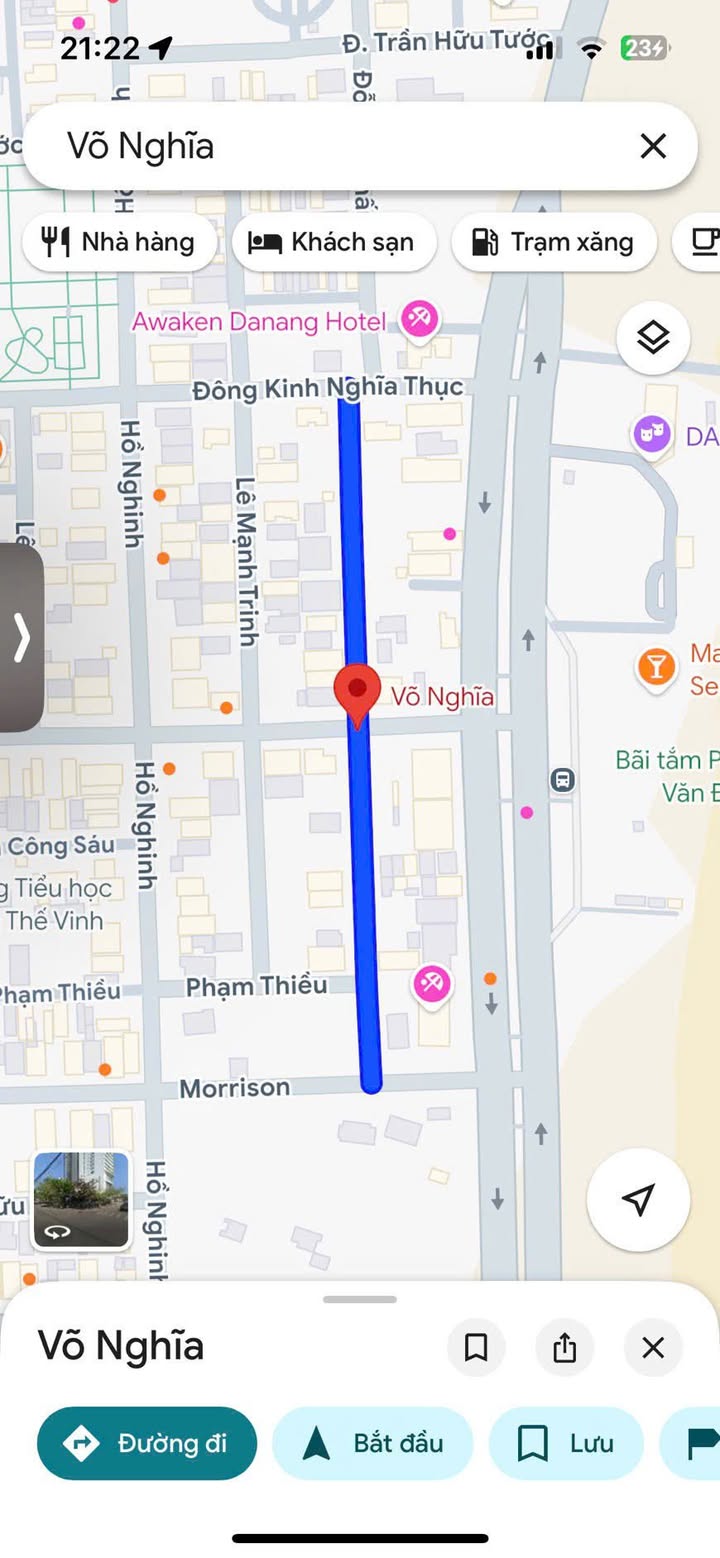 Đất chính chủ mặt tiền Võ Nghĩa, 292m² - Cơ hội đầu tư lý tưởng!