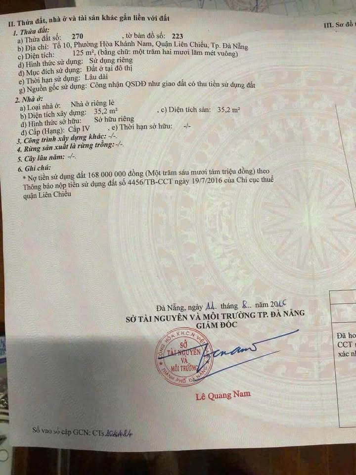 Lô đất mặt tiền Đà Sơn 2, Đà Nẵng 125m² giá 3.2 tỷ - Đầu tư sinh lời ngay!