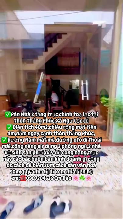 Bán nhà 3 tầng tại Thôn Thắng Phúc, xã Ngư Lộc 40m² giá 2.6 tỷ - Đầu tư sinh lời!
