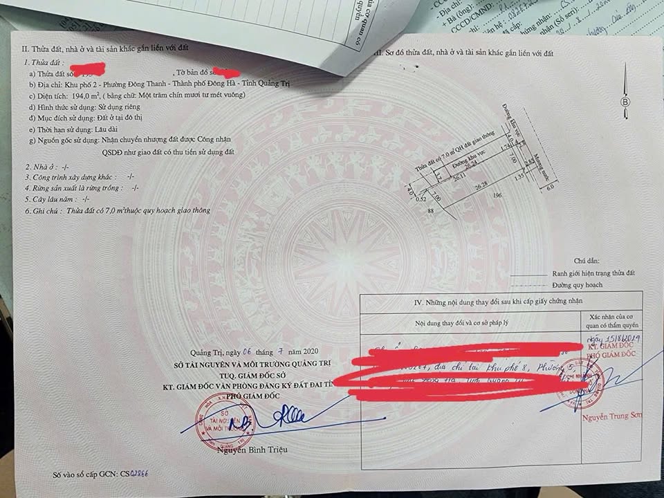 Đất nền góc 2 mặt tiền phường Đông Thanh 196m² giá 880 triệu - Đầu tư sinh lời ngay!