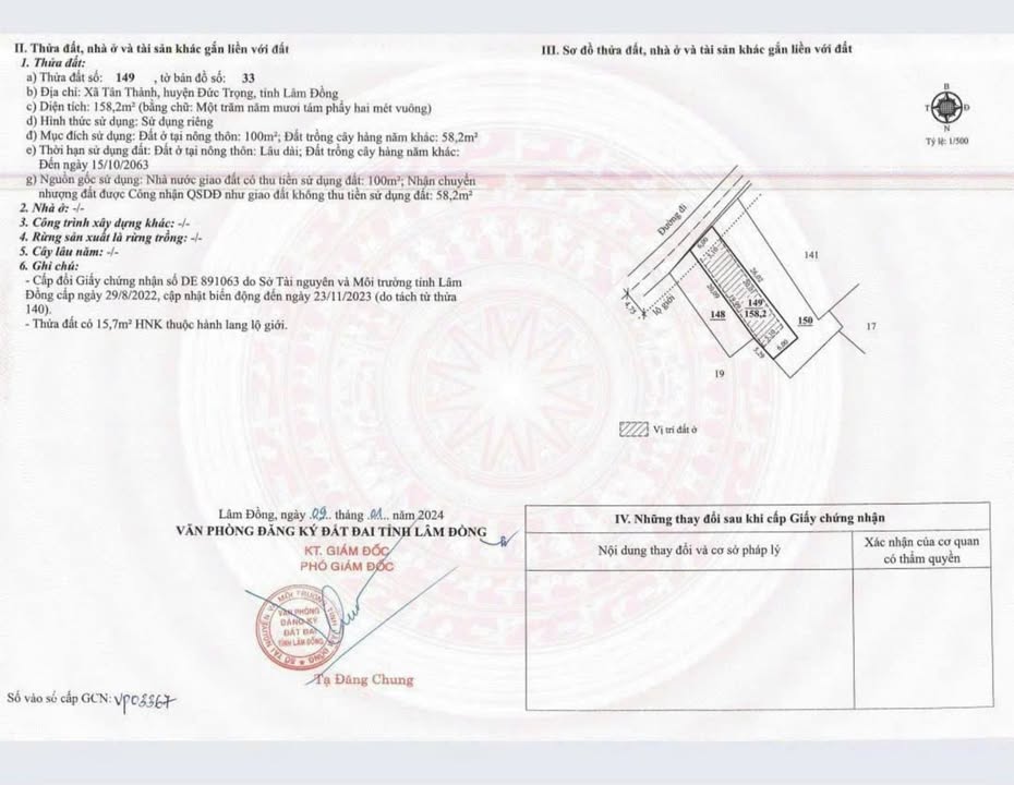 Đất nền Tân Hội, Đức Trọng, Lâm Đồng 159m² giá chỉ 790 triệu - Cơ hội đầu tư tuyệt vời!