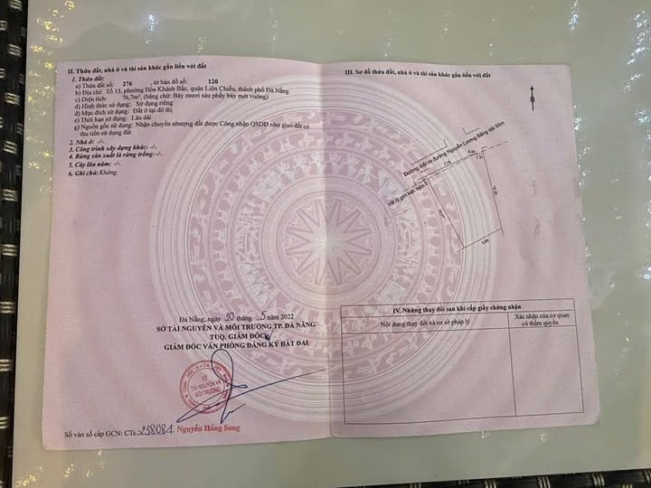 Đất thổ cư Hòa Khánh Bắc 76.7m² giá 2.89 tỷ - Vị trí đắc địa gần trường Đại học