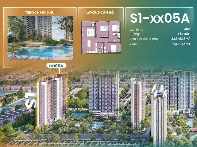 Căn hộ Masteri Era Landmark 83m² giá 5.4 tỷ - View Hồ Đảo Ngọc tuyệt đẹp!