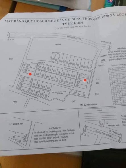 Đất nền Lộc Sơn, Hậu Lộc 157m² giá 1 tỷ - Đầu tư sinh lời ngay!