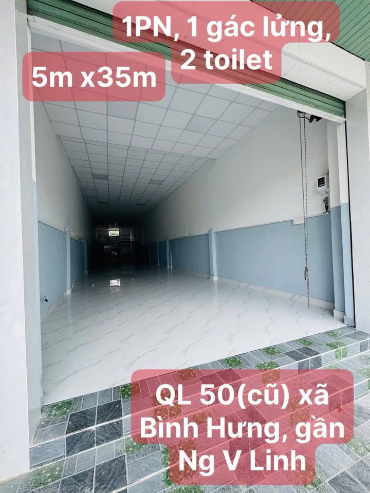 Nhà mặt tiền Quốc lộ 50, Bình Hưng, Bình Chánh 175m² giá chỉ 14.5 tỷ - Kinh doanh sầm uất!