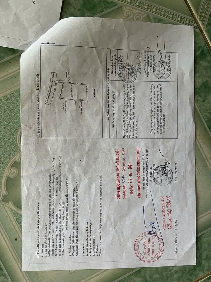 Đất nền xã Mỹ Bằng, Yên Sơn 300m² giá 3.8 tỷ - Mặt đường chính, chính chủ