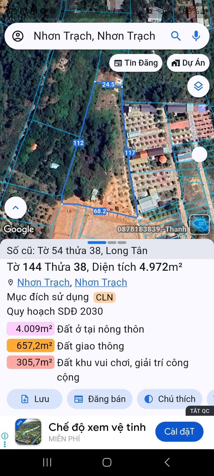 Đất vườn 5000m² tại Xã Long Tân, Nhơn Trạch - Giá thỏa thuận hấp dẫn!