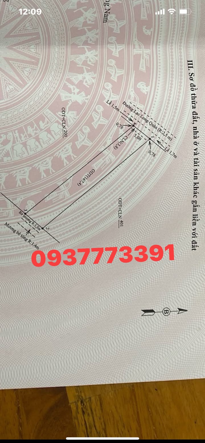 Bán gấp FrontHouse mặt tiền Lạc Long Quân 167.5m² giá 900 triệu - Vị trí đắc địa, không cấn tâm linh!