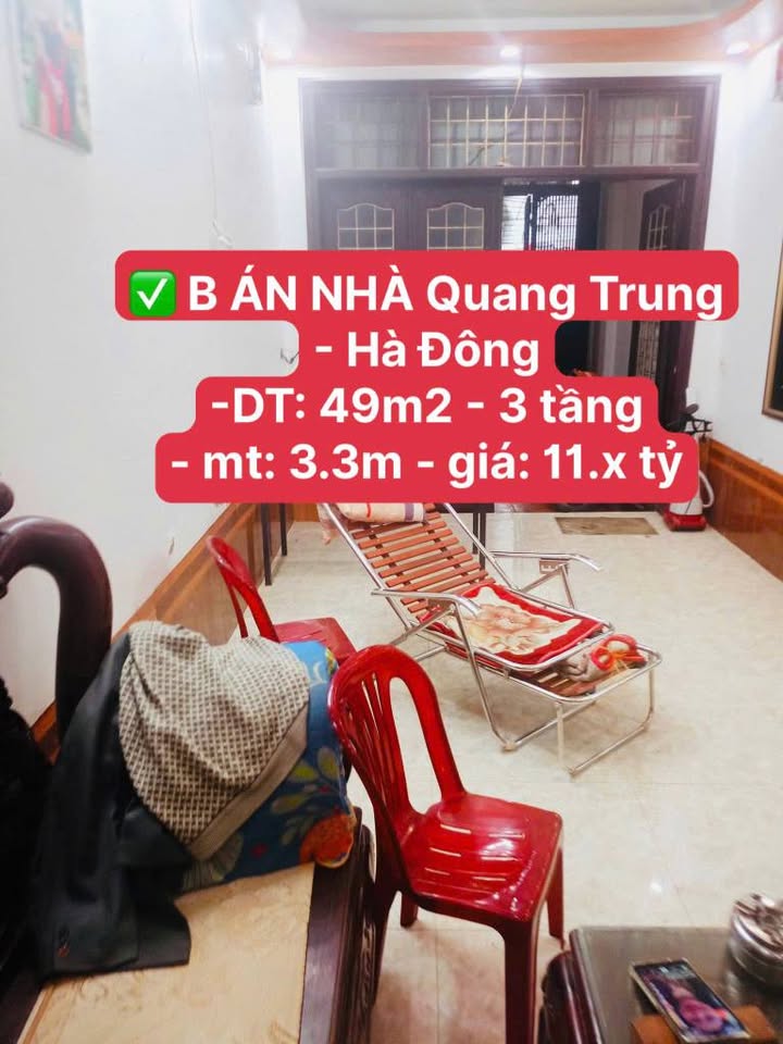 Nhà phố Quang Trung Hà Đông 49m² giá 11 tỷ - Thiết kế đầy tiềm năng!