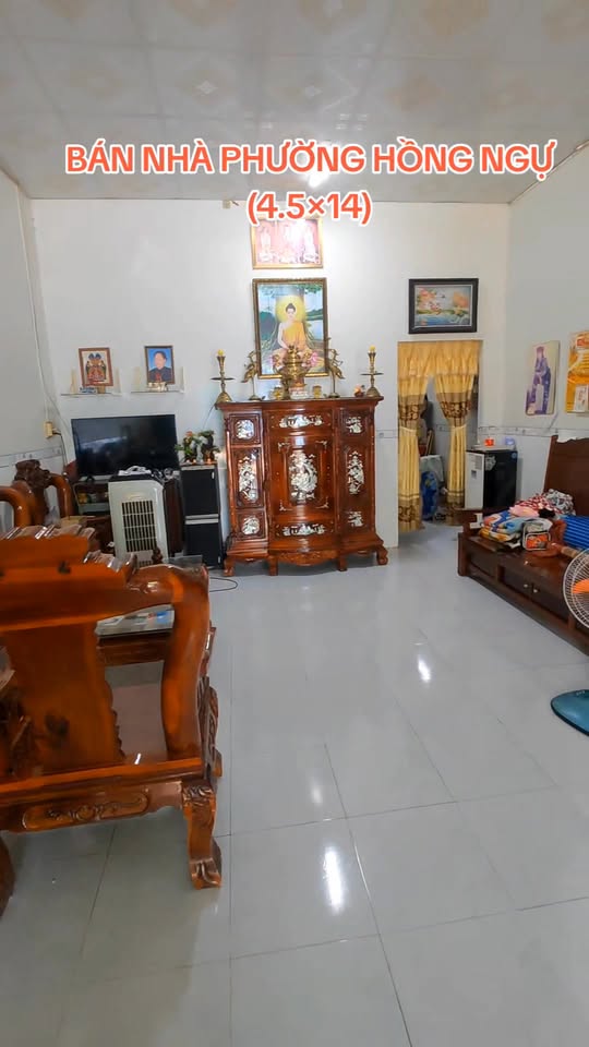 Nhà cấp 4 đường Đinh Công Tráng, Hồng Ngự, Đồng Tháp 63m² - Sổ hồng chính chủ, giá thương lượng!