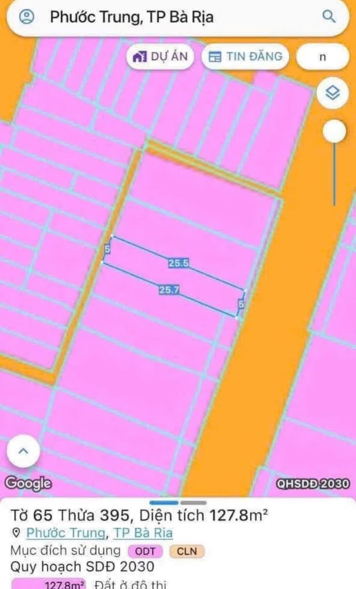 Bán gấp FrontHouse mặt tiền đường Nguyễn Trãi, TP Bà Rịa 127m² - Gần công viên Lê Thành Duy!