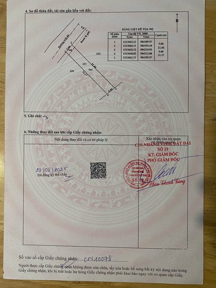 Đất thổ cư Phước Vĩnh An, Củ Chi 160m² giá 1.95 tỷ - Cơ hội đầu tư hấp dẫn!