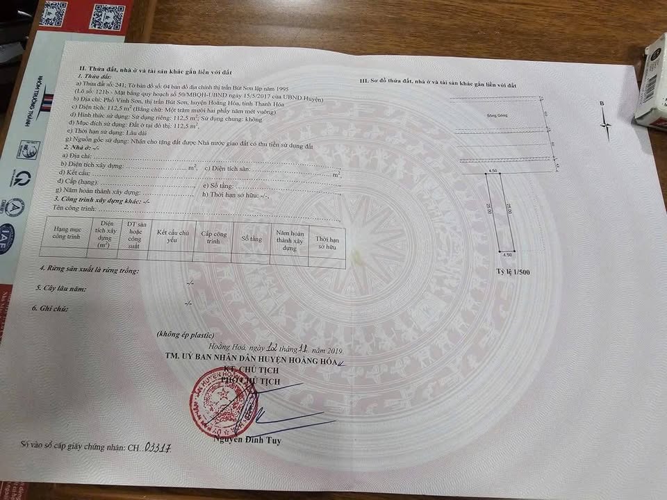 Lô đất Bút Sơn, Hoằng Hóa 112.5m² giá chỉ 2 tỷ - Đầu tư sinh lời nhanh!