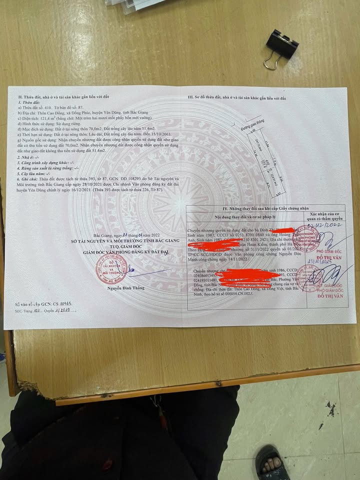 Đất thổ cư Đồng Phúc 121m² giá rẻ - Mặt tiền 5m, ô tô vào tận nơi!