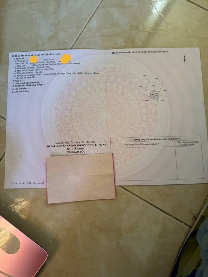 Đất thổ cư Long Sơn, Cần Đước 970m² giá 2 tỷ - Cơ hội đầu tư hấp dẫn!