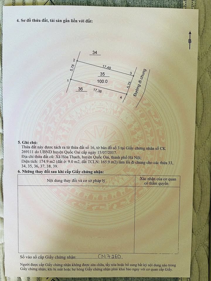 Đất thổ cư 100m² chính chủ tại Quốc Oai giá 2.16 tỷ - Đầu tư sinh lời ngay!