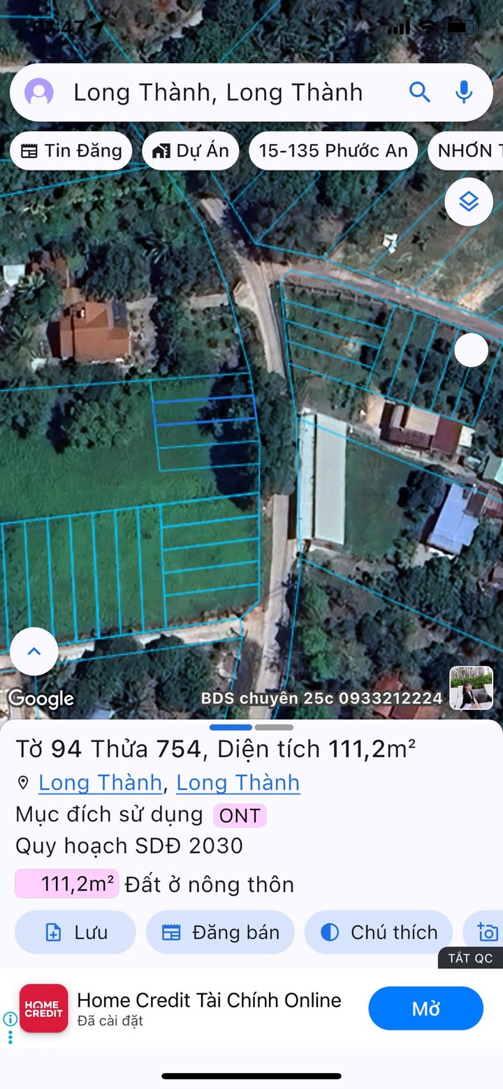 Đất thổ cư Lộc An 110m² giá thỏa thuận - Gần sân bay Long Thành!