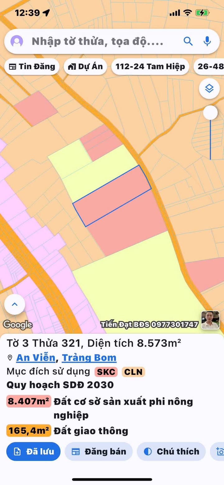 Lô đất xây dựng nhà xưởng 8600m² tại KCN Giang Điền - Giá tốt, pháp lý đầy đủ!