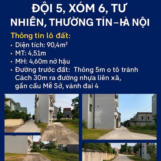 Đất nền Thường Tín 90.4m² giá tốt - Đầu tư sinh lời ngay!