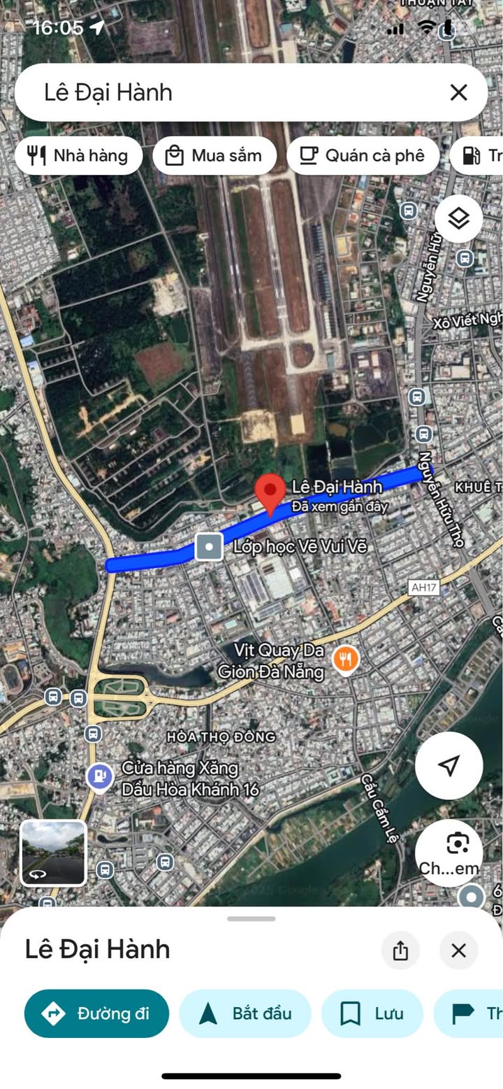 Nhà phố mặt tiền Lê Đại Hành, Cẩm Lệ, Đà Nẵng 199m² giá 16 tỷ - Kinh doanh sầm uất!