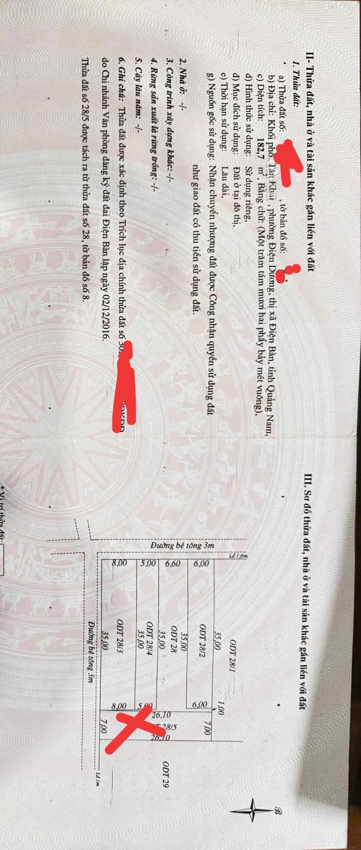 Đất Điện Dương 182m² giá 1,9 tỷ - Hướng Đông Nam, vị trí tiềm năng!