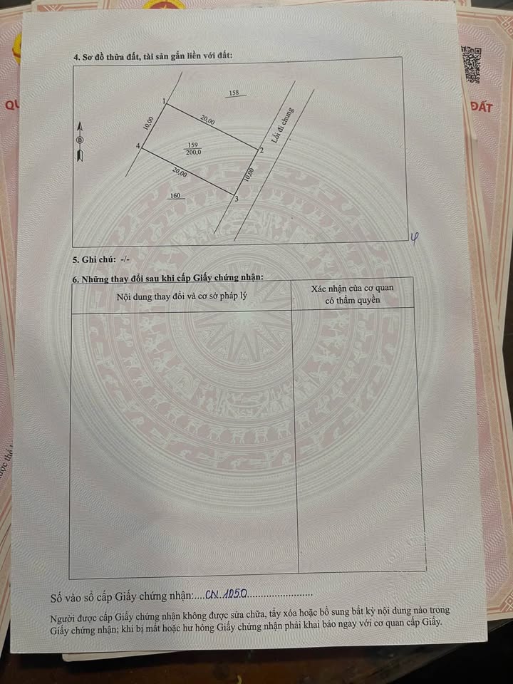 Đất thổ cư Tân Hà 200m² giá chỉ 1 tỷ - Sổ hồng chính chủ!