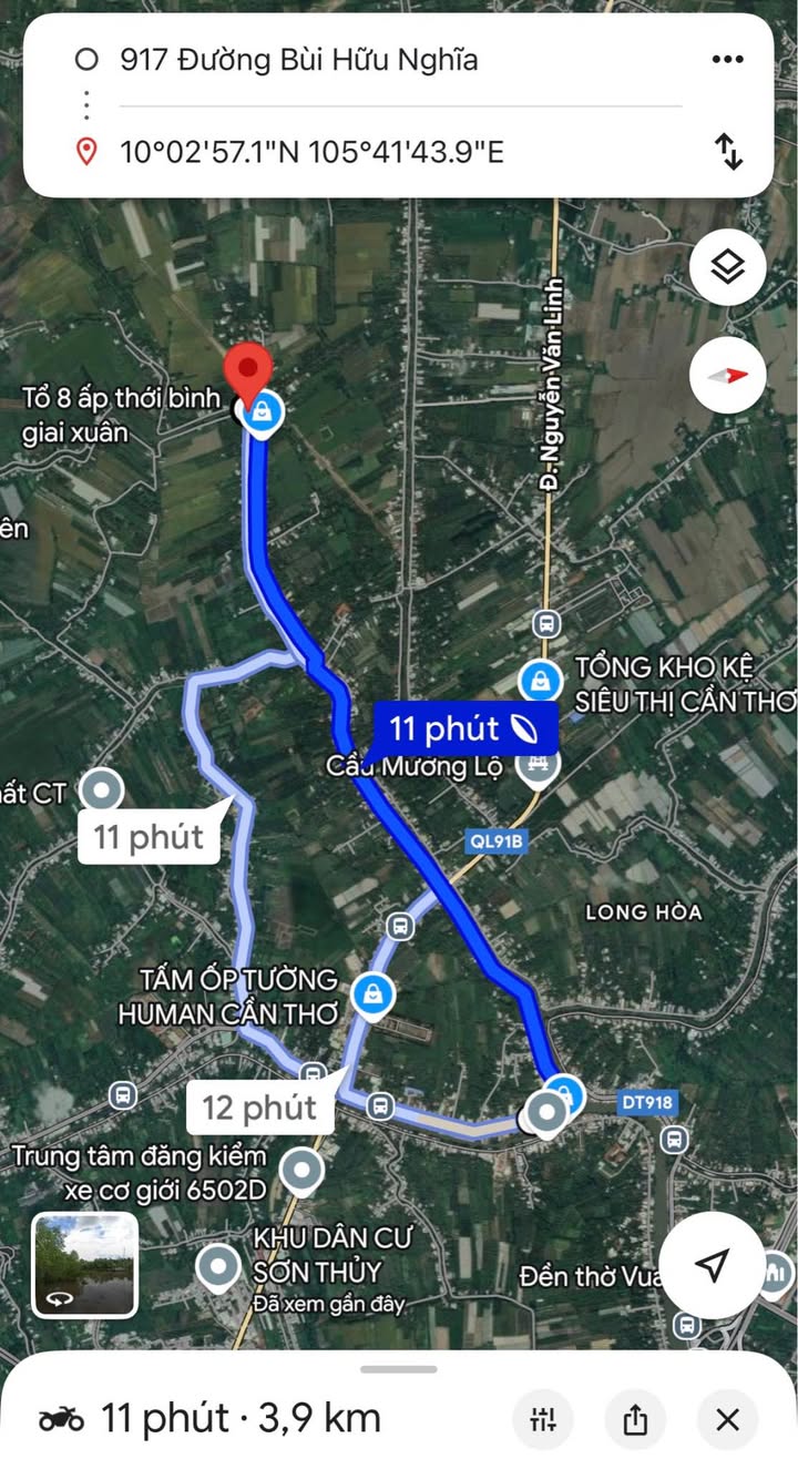 Đất thổ cư Long Tuyền 80m² giá 300 triệu - Đầu tư sinh lời ngay!